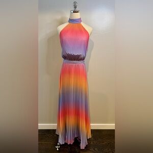 Boston Proper Sunset Pleated Dress